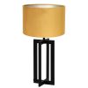 Metalen Design tafellamp met kap Mace geel-8460ZW