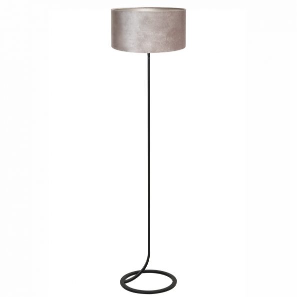 Metalen Design vloerlamp met kap Mavey grijs-8471ZW
