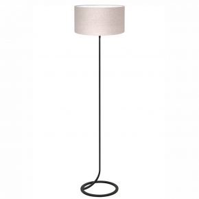 Metalen landelijke vloerlamp met kap Mavey beige-8474ZW
