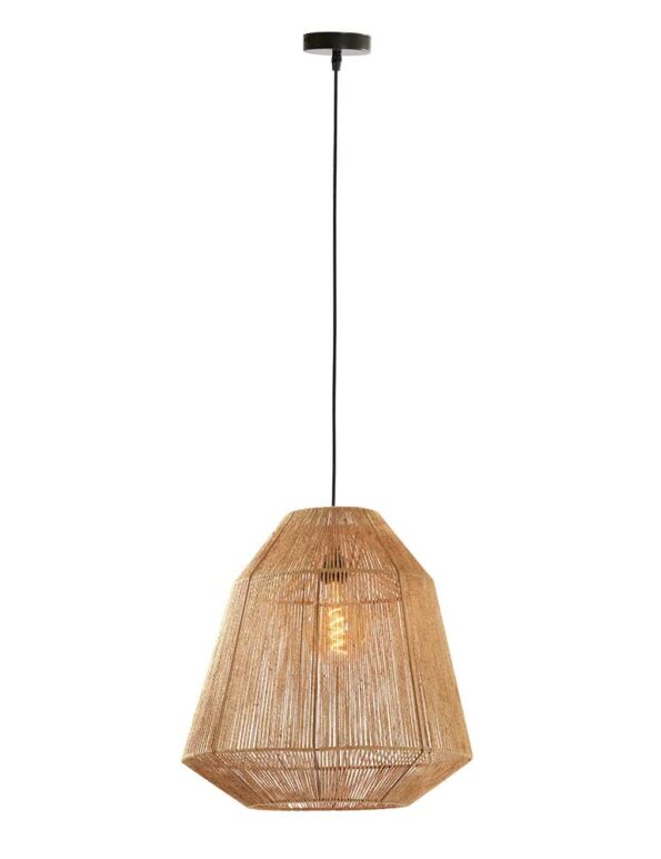 Industriële hanglamp Malva bruin ø 50 cm - Afbeelding 2
