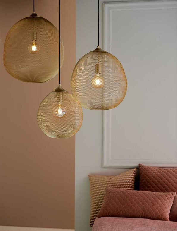 Industriële hanglamp Moroc goud ø 40 cm - Afbeelding 3