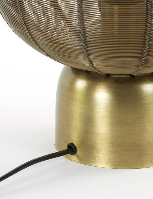 Industriële tafellamp Suneko brons ø 25 cm - Afbeelding 7