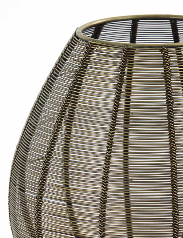 Industriële tafellamp Suneko brons ø 25 cm - Afbeelding 6