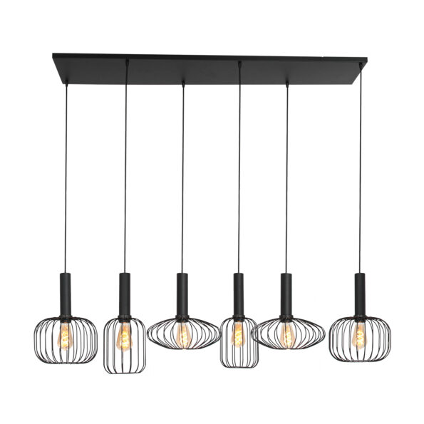 Industriële hanglamp Aureole zwart - Afbeelding 2