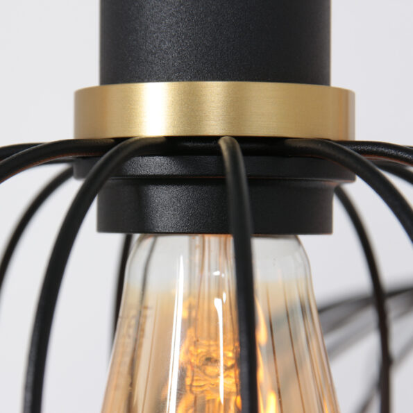 Industriële hanglamp Aureole zwart - Afbeelding 11