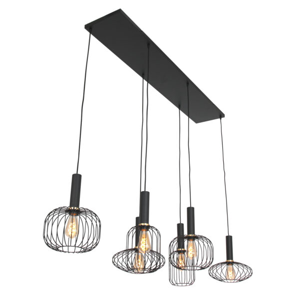 Industriële hanglamp Aureole zwart - Afbeelding 14