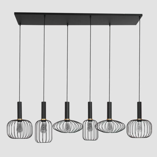 Industriële hanglamp Aureole zwart - Afbeelding 20