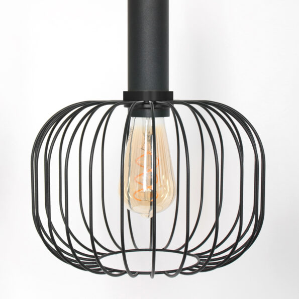 Industriële hanglamp Aureole zwart - Afbeelding 6