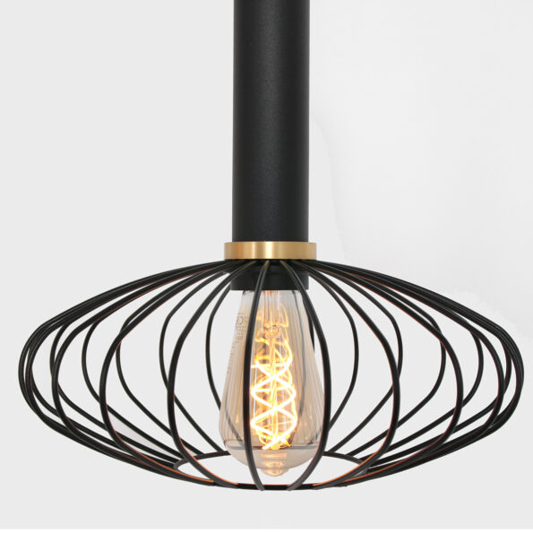 Industriële hanglamp Aureole zwart - Afbeelding 7