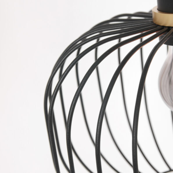 Industriële hanglamp Aureole zwart ø 25 cm - Afbeelding 3