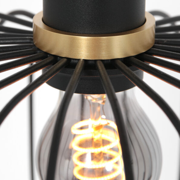 Industriële hanglamp Aureole zwart ø 25 cm - Afbeelding 4