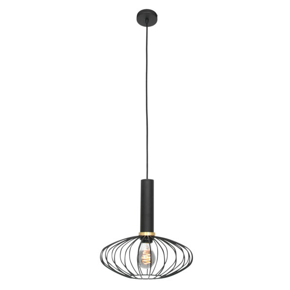 Industriële hanglamp Aureole zwart ø 28 cm - Afbeelding 2