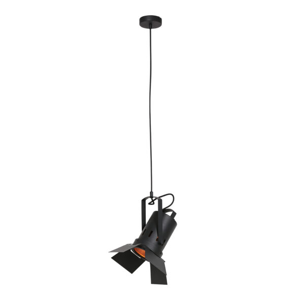 Industriële hanglamp Carree zwart - Afbeelding 2