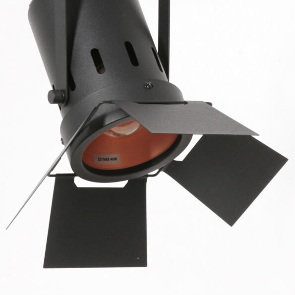 Industriële hanglamp Carree zwart - Afbeelding 4