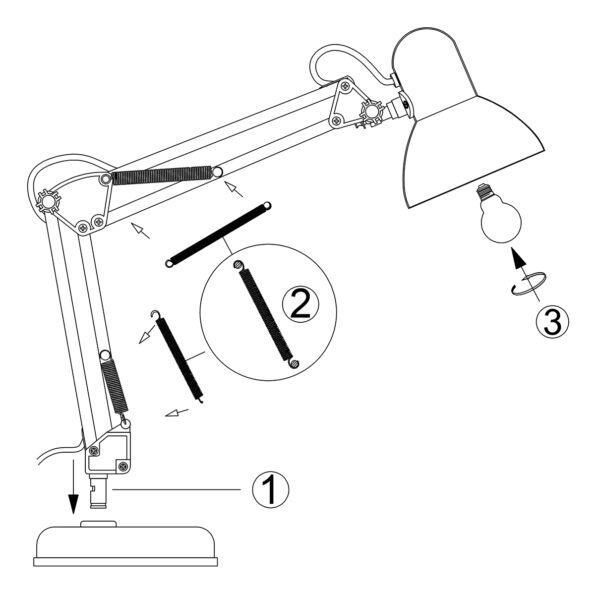 Industriële tafellamp Study groen ø 15 cm - Afbeelding 9