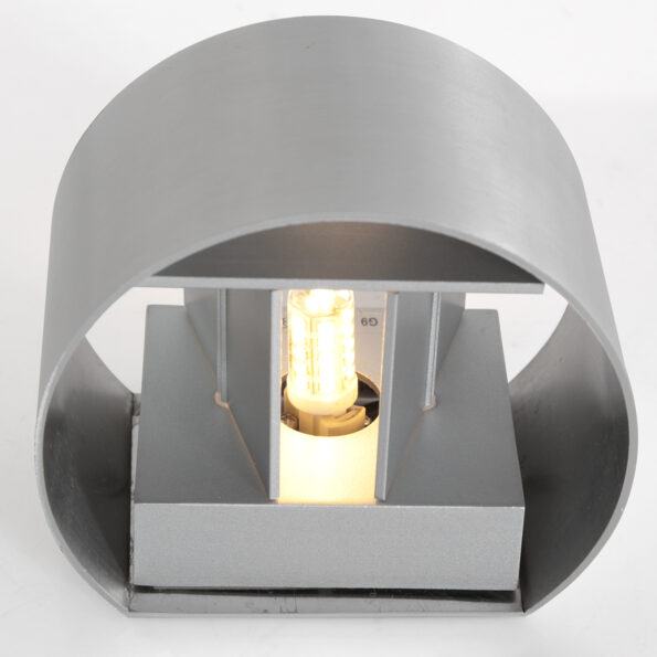 Industriële wandlamp Muro staal - Afbeelding 11