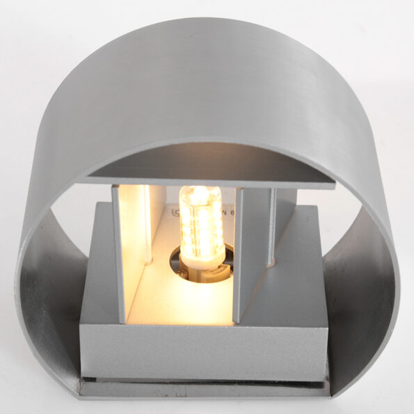 Industriële wandlamp Muro staal - Afbeelding 12