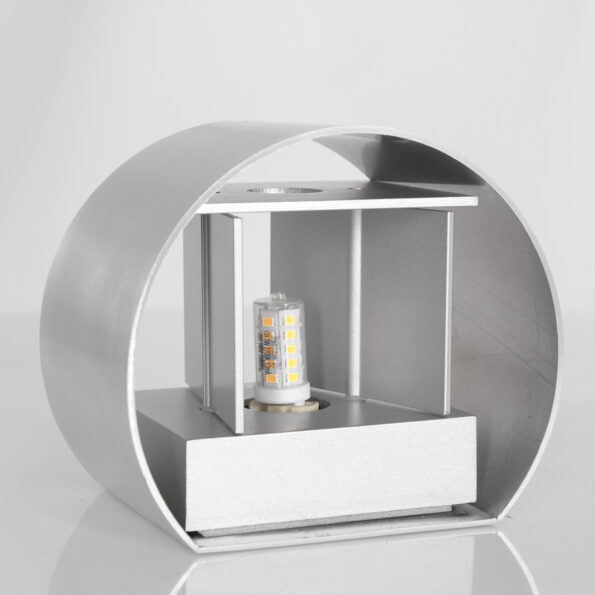 Industriële wandlamp Muro staal - Afbeelding 4
