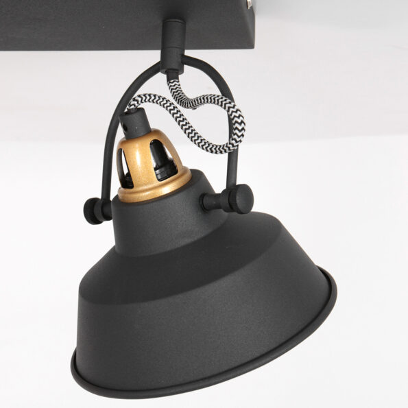 Industriële wandlamp Nove zwart - Afbeelding 14