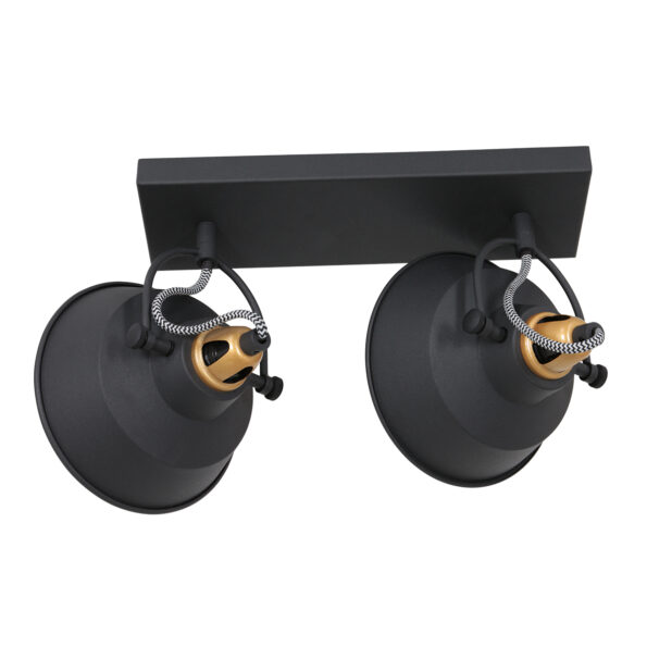 Industriële wandlamp Nove zwart - Afbeelding 15