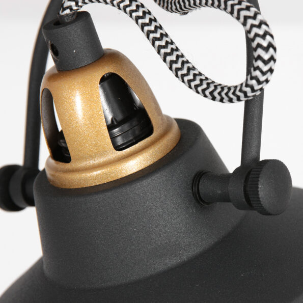 Industriële wandlamp Nove zwart - Afbeelding 3