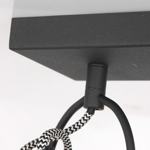 Industriële wandlamp Nove zwart - Afbeelding 4