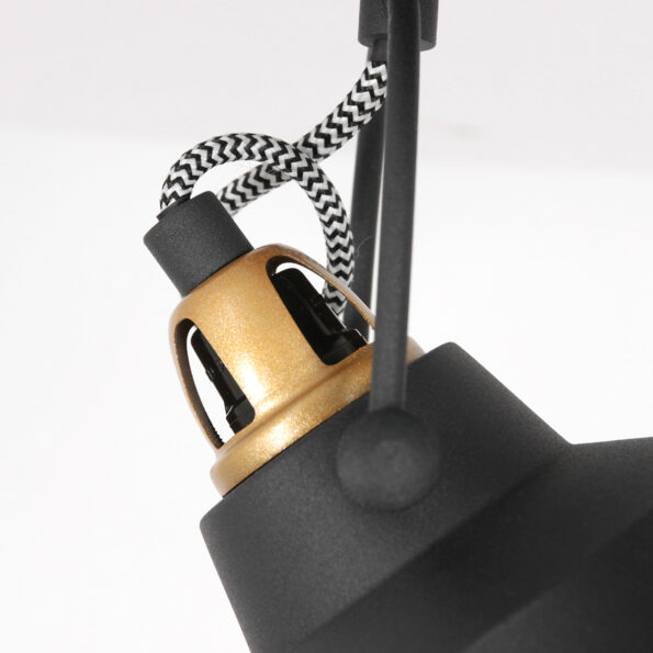 Industriële wandlamp Nove zwart - Afbeelding 5