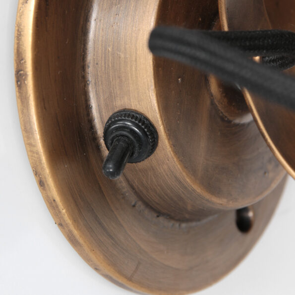 Industriële wandlamp Sprocket brons - Afbeelding 15
