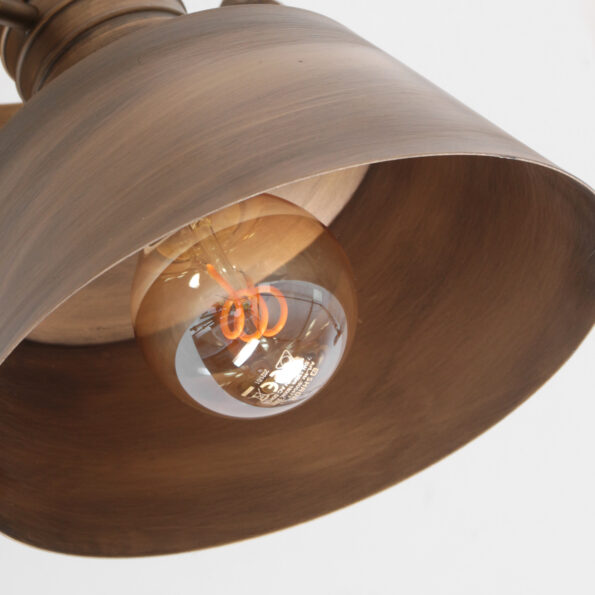 Industriële wandlamp Sprocket brons - Afbeelding 5
