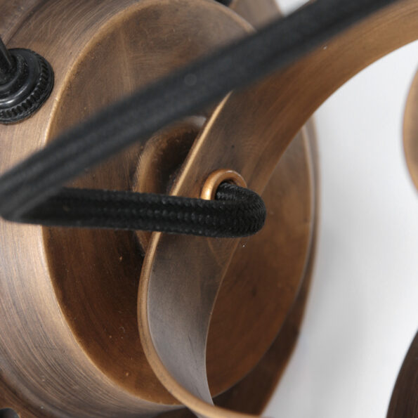 Industriële wandlamp Sprocket brons - Afbeelding 10