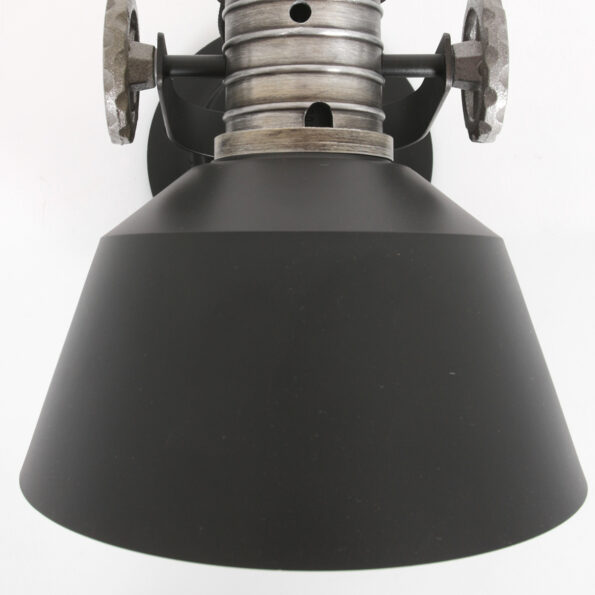 Industriële wandlamp Sprocket zwart - Afbeelding 11