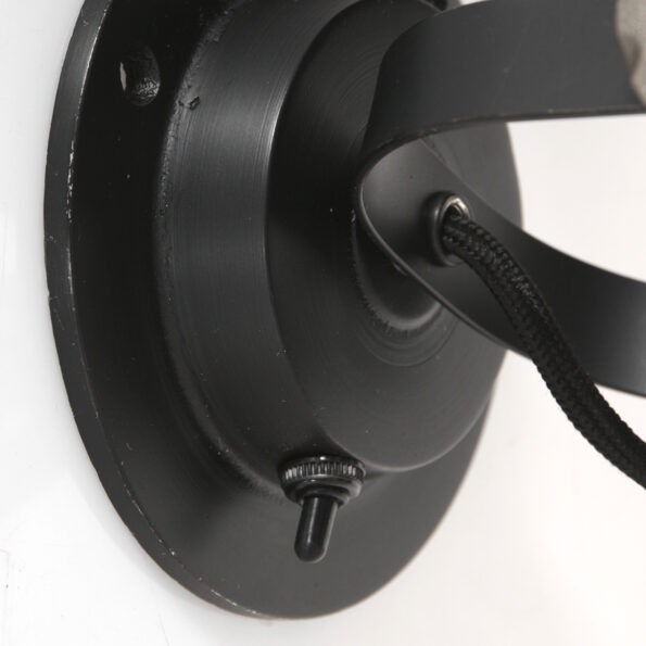 Industriële wandlamp Sprocket zwart - Afbeelding 12