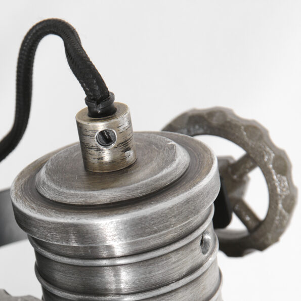 Industriële wandlamp Sprocket zwart - Afbeelding 4