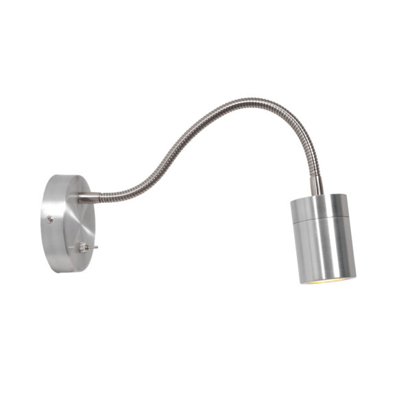 Industriële wandlamp Upround staal - Afbeelding 2