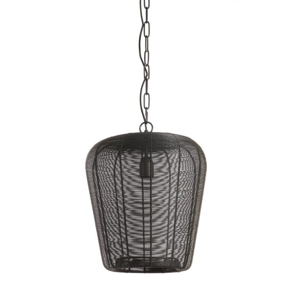 Industriële hanglamp Adeta zwart - Afbeelding 2