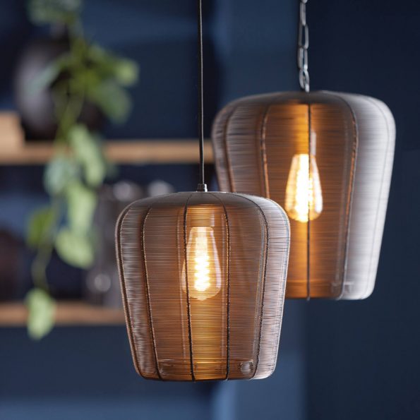 Industriële hanglamp Adeta zwart - Afbeelding 3