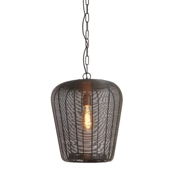 Industriële hanglamp Adeta zwart - Afbeelding 8
