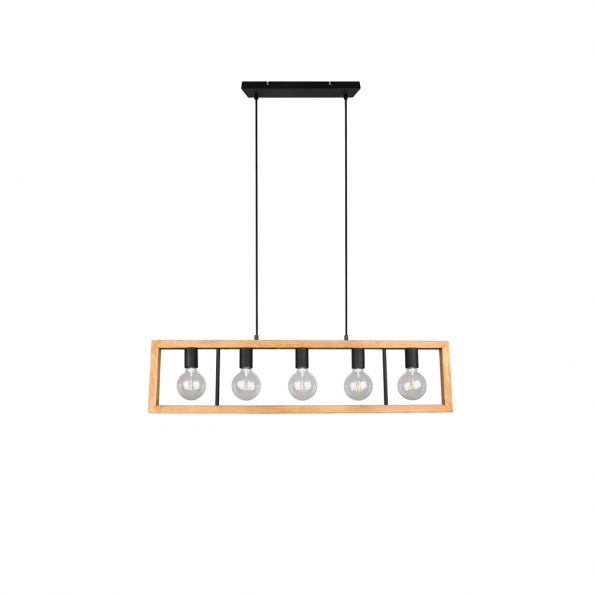Industriële hanglamp Agra zwart - Afbeelding 8