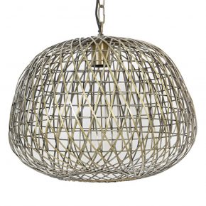 Industriële hanglamp Alwina brons