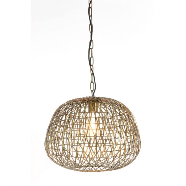 Industriële hanglamp Alwina brons - Afbeelding 4