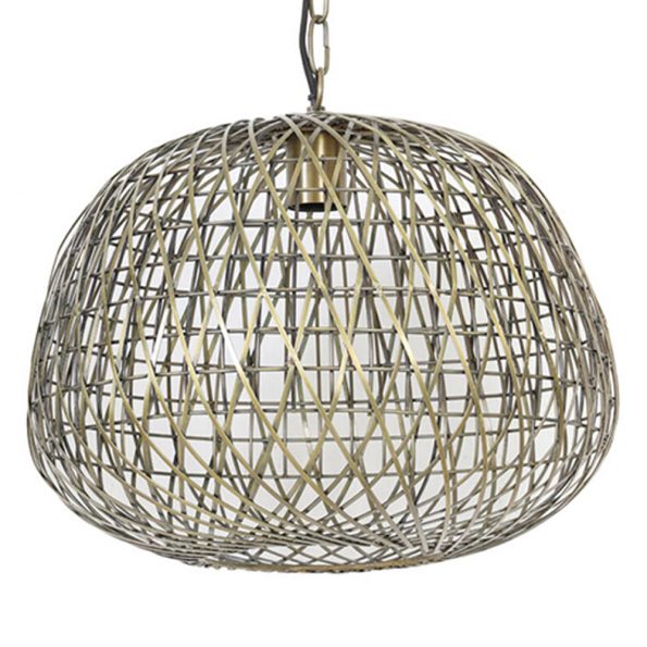 Industriële hanglamp Alwina brons