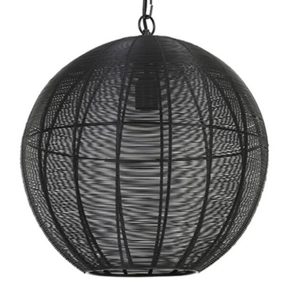 Industriële hanglamp Amarah zwart