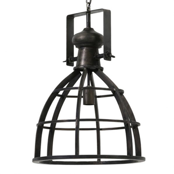 Industriële hanglamp Amy zwart