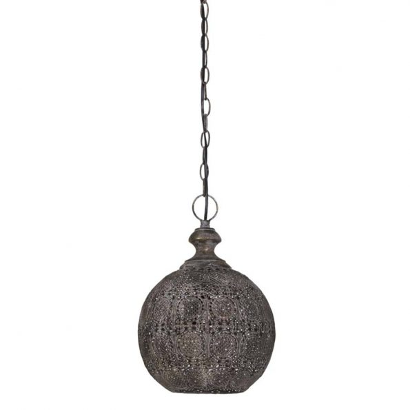 Industriële hanglamp Ananya staal - Afbeelding 2
