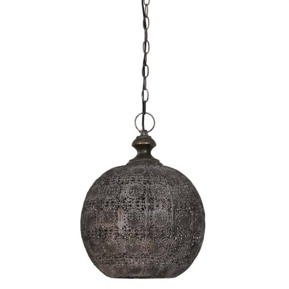 Industriële hanglamp Ananya staal - Afbeelding 2