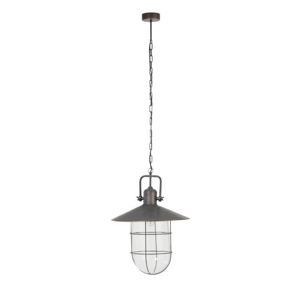 Industriële hanglamp Bruno zwart - Afbeelding 2