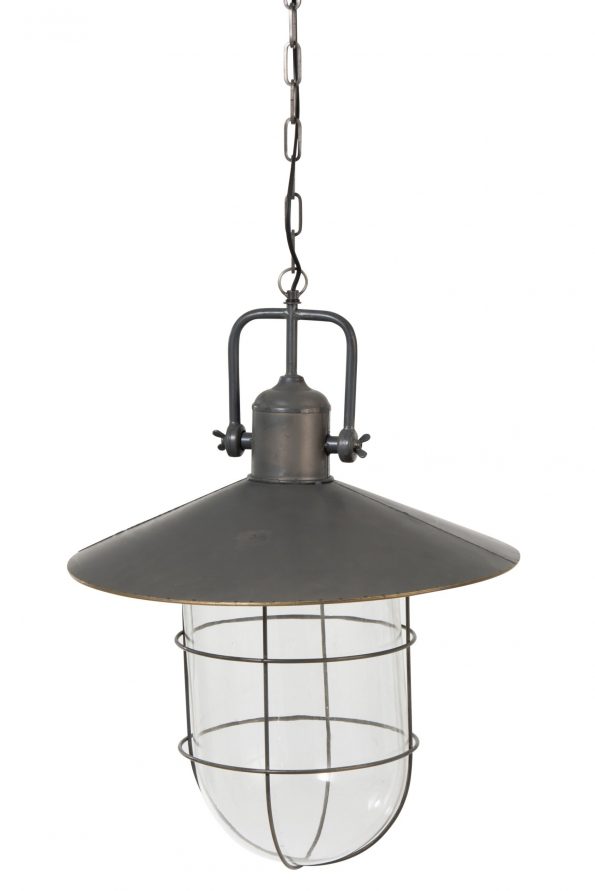 Industriële hanglamp Bruno zwart - Afbeelding 3