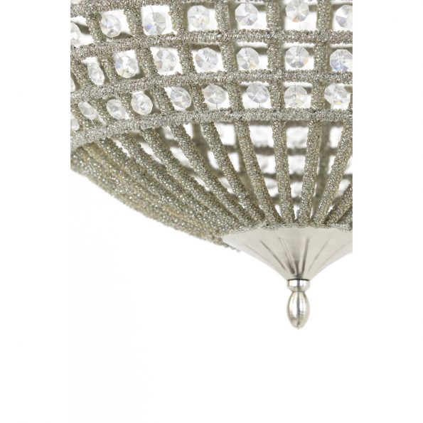 Industriële hanglamp Cheyenne nikkel - Afbeelding 3