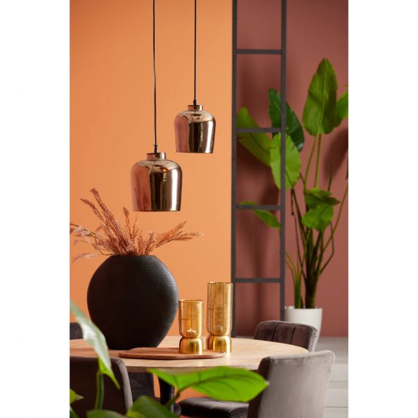 Industriële hanglamp Dena koper - Afbeelding 3