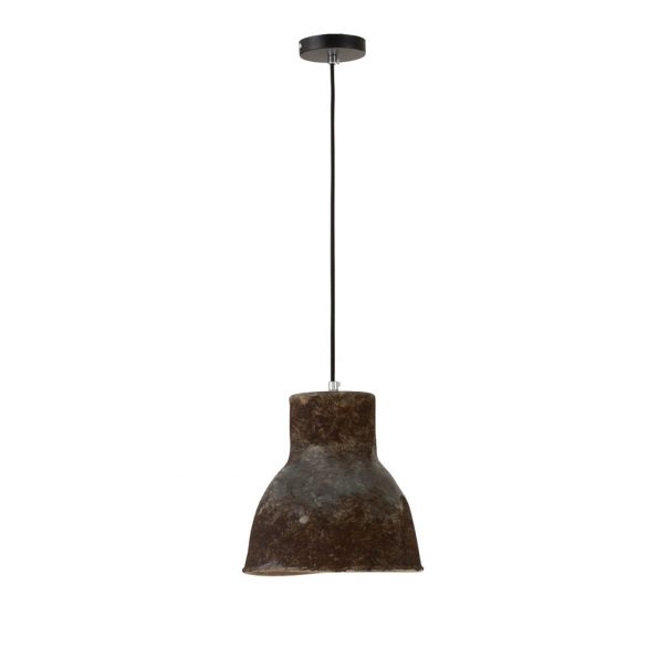 Industriële hanglamp Earthenware bruin - Afbeelding 2